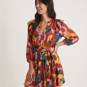 Marine Layer Elise Mini Dress in Exploded Floral